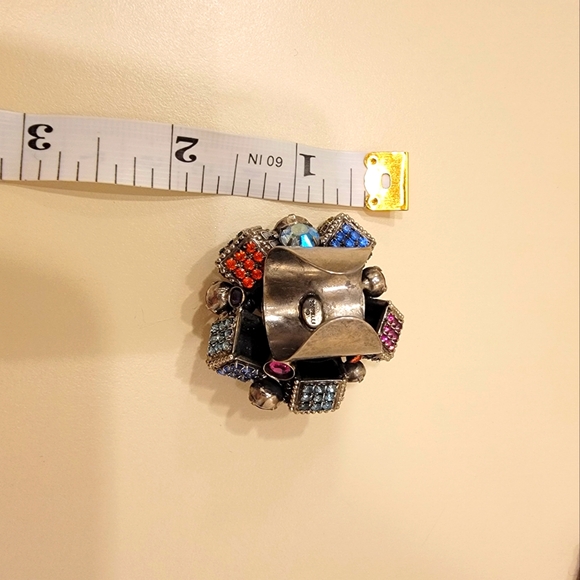 Sorrelli Cubic Couture Statement Cocktail Ring (VERY Rare) - Picture 9 of 10